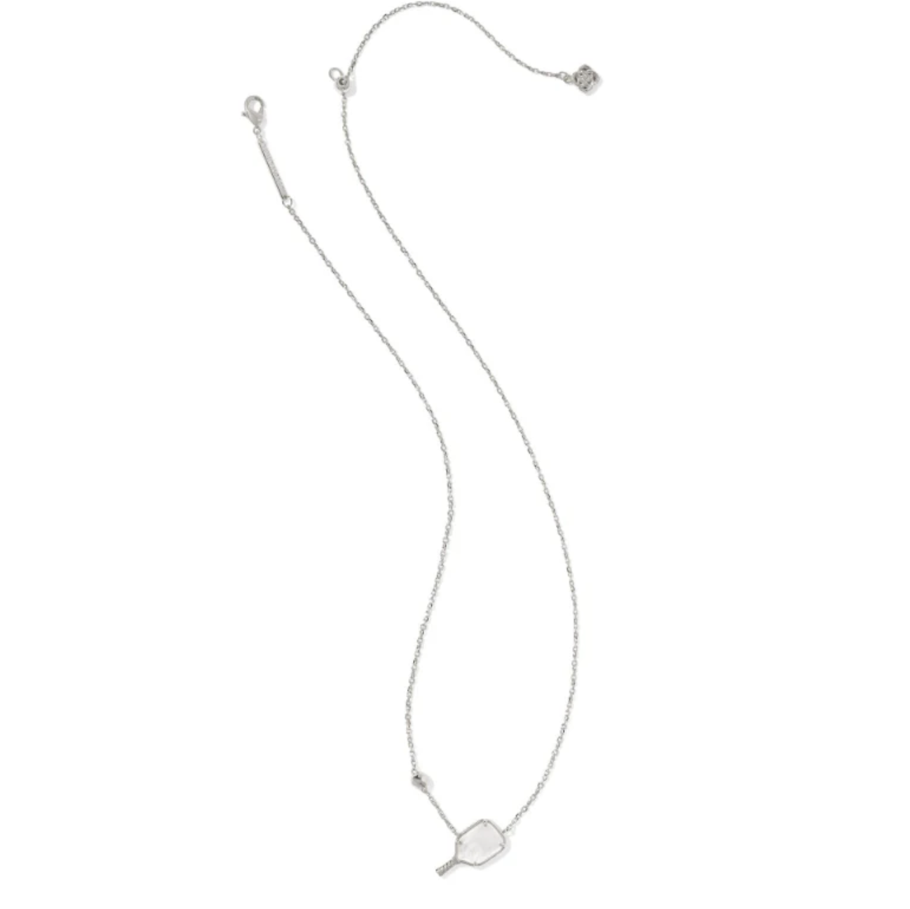 Kendra Scott Pickleball Short Pendant Rhod Nickel Ivory MOP