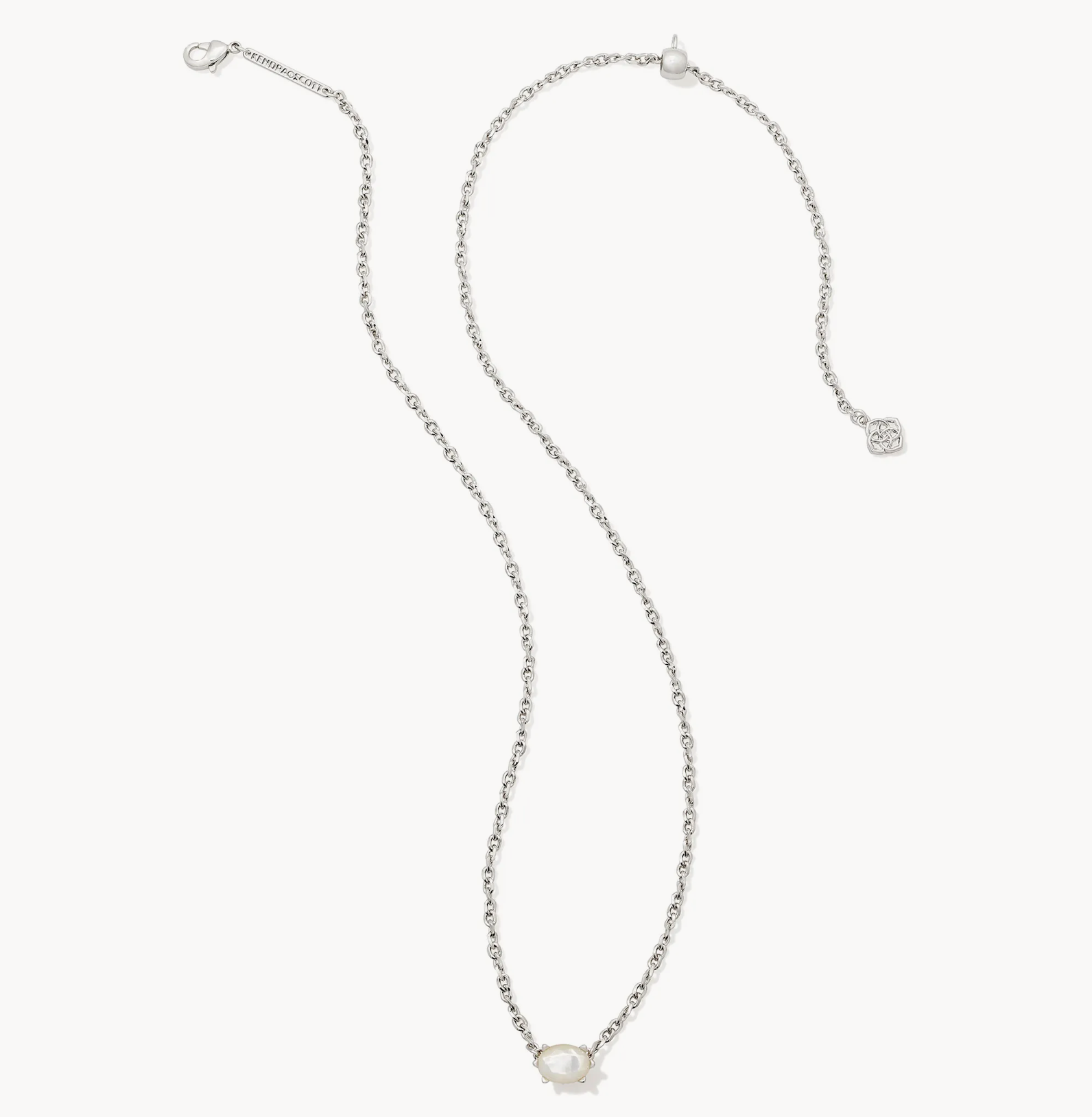Cailin Rhod Nickel Pendant Ivory MOP