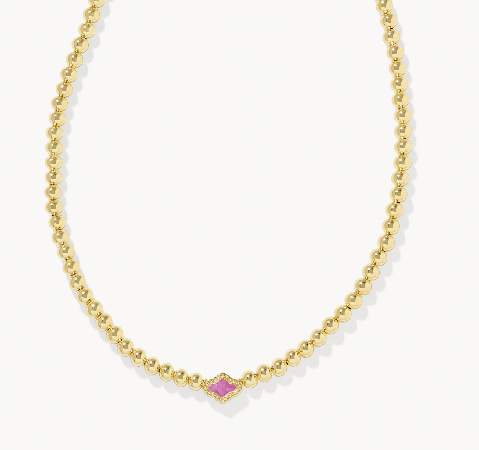 Abbie Beaded Necklace Gold Azalea Illusion