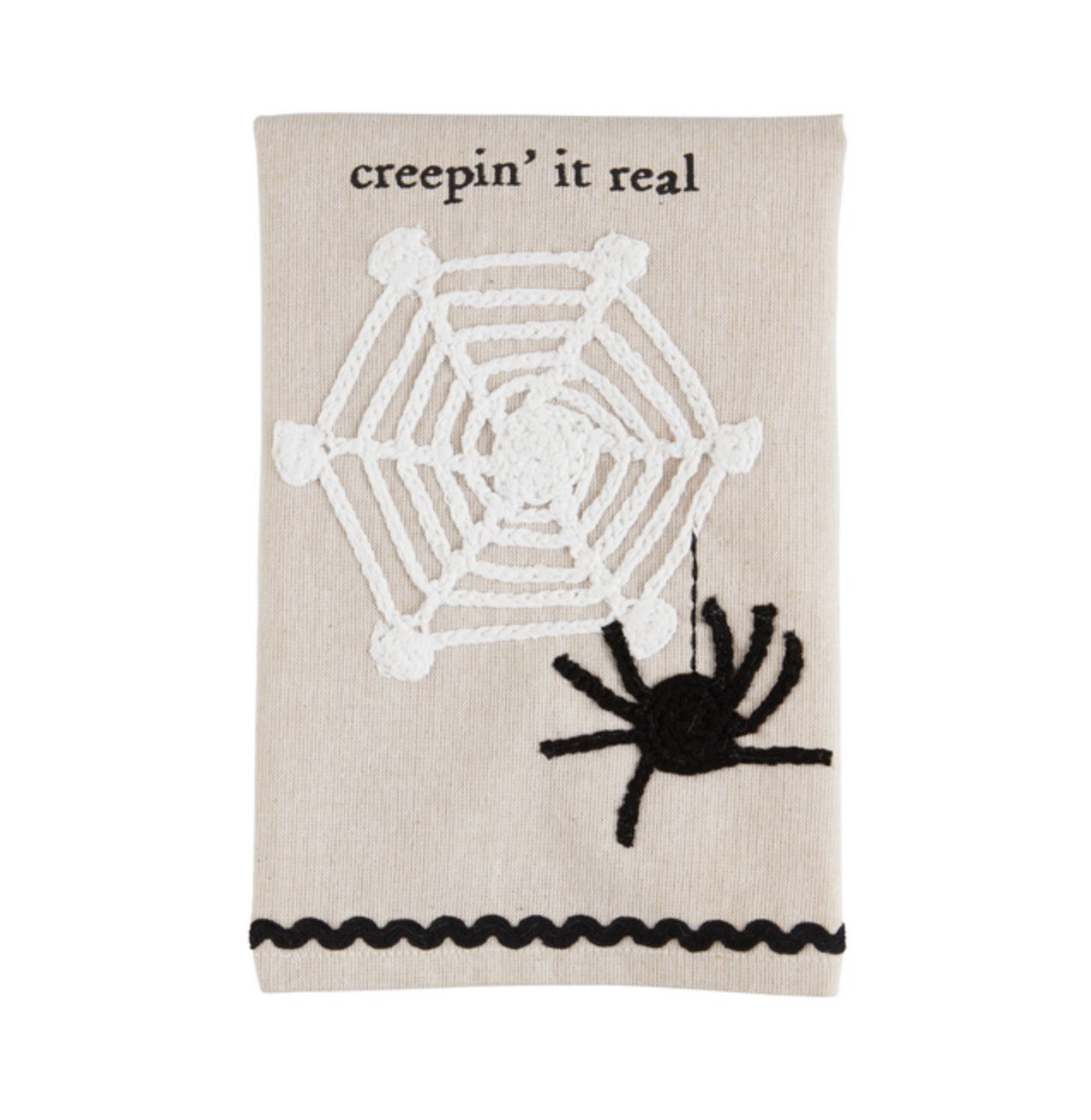 Creepin Spider Crochet Hand Towel