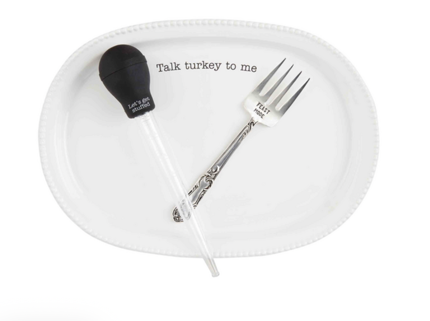 Talk Turkey To Me Platter & Gravy Set