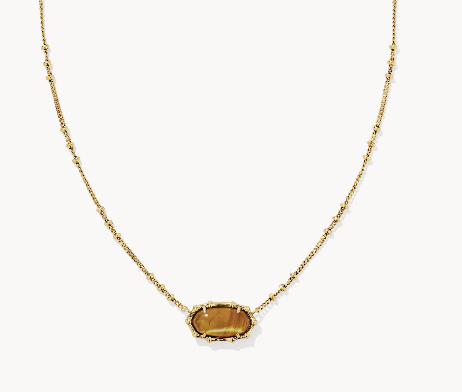 Kendra Scott Elisa Bamboo Gold Amber Illusion