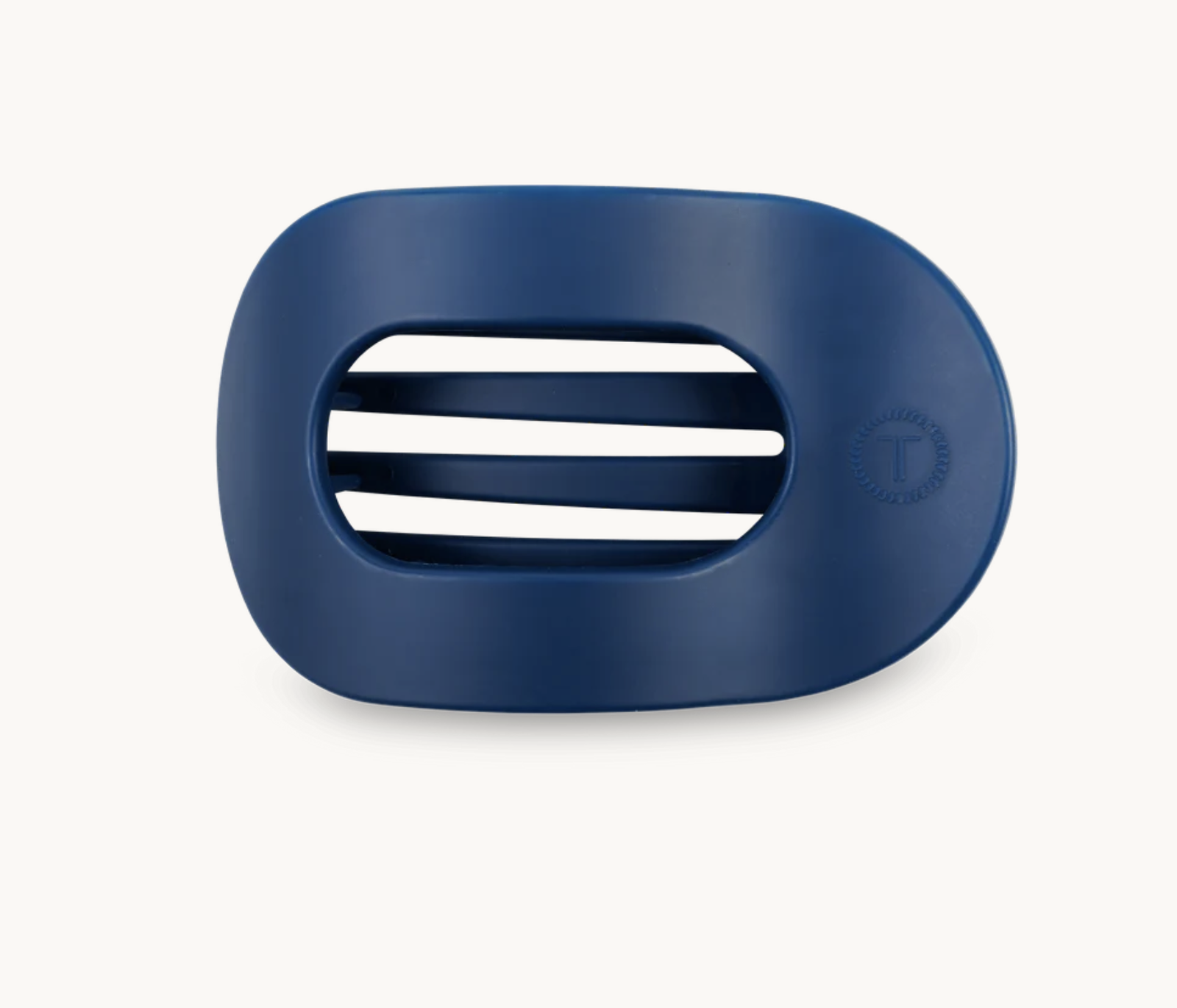 Midnight Rain Large Flat Round Hair Clip