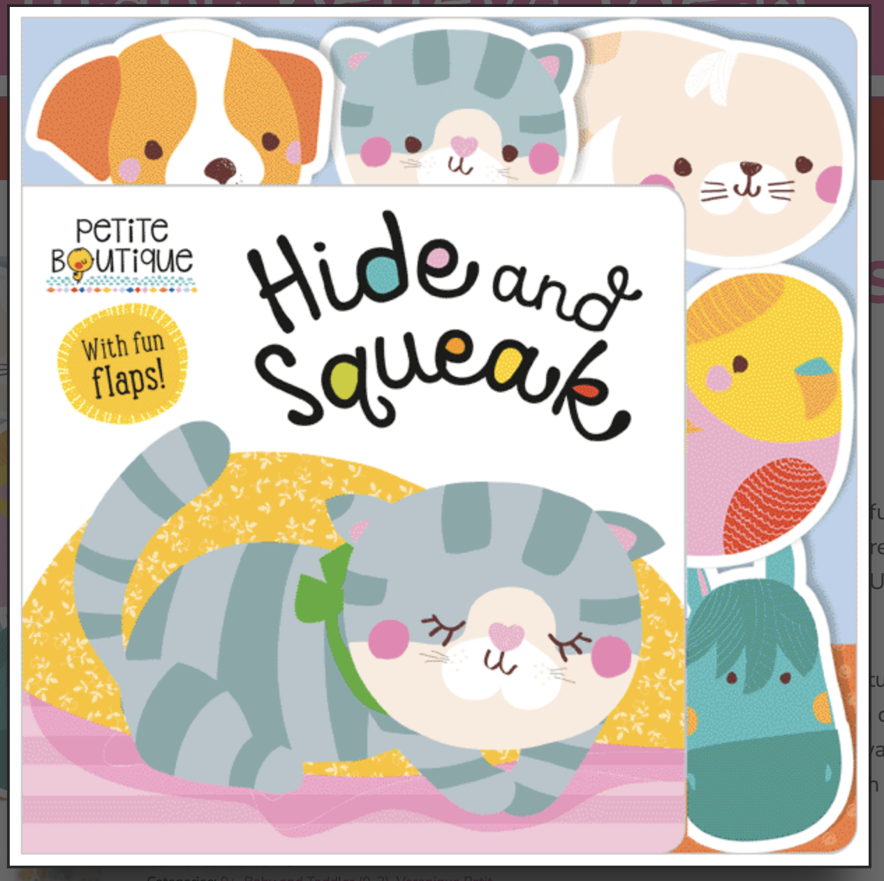 Hide & Squeak Book with Flaps