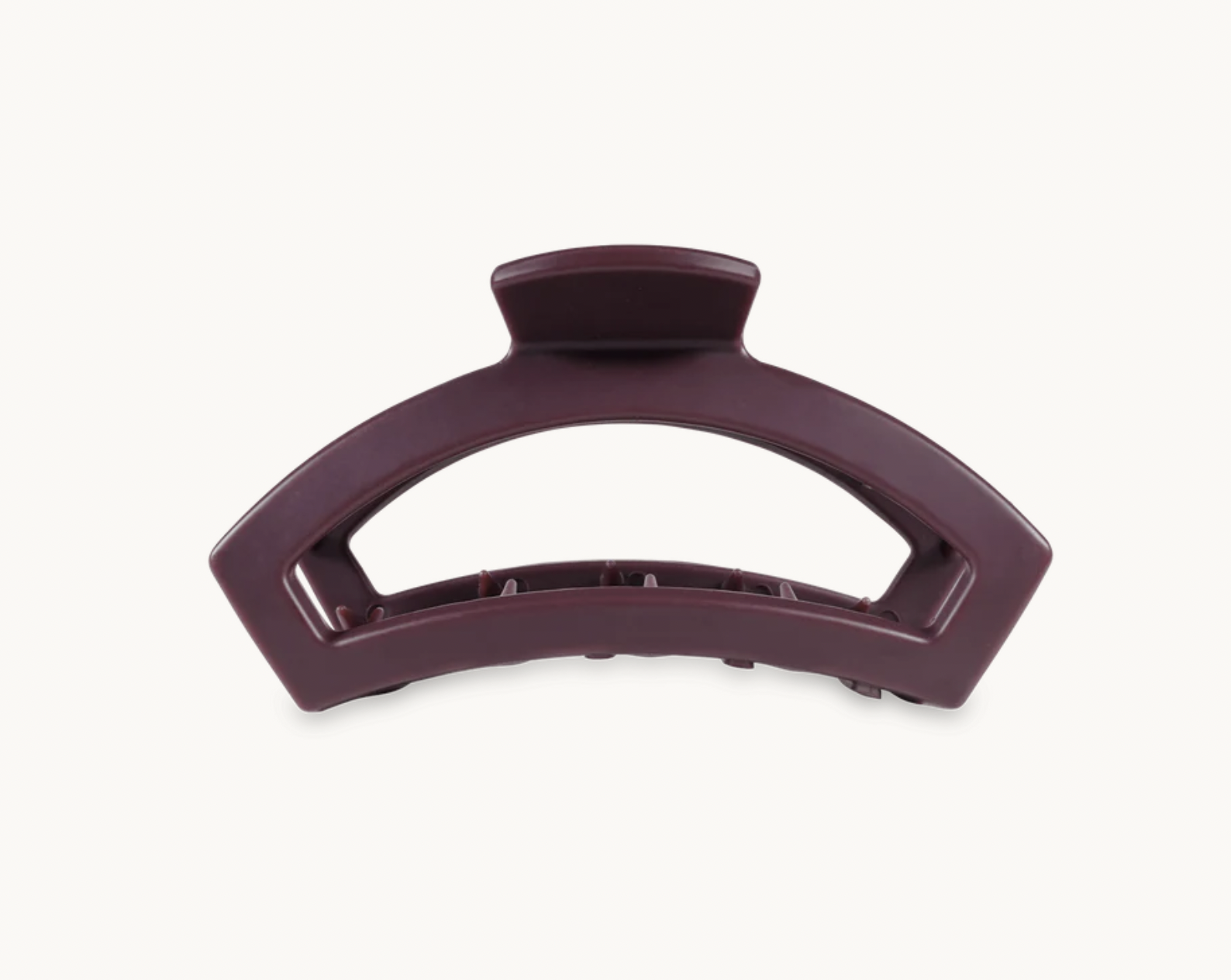 Teleties Small Open Hair Clip-Burgundy Bliss