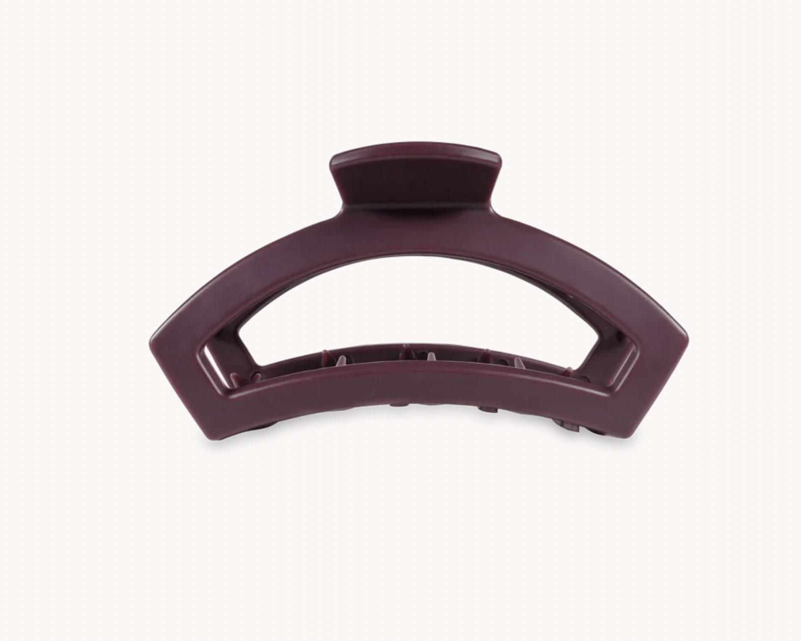 Teleties Open Medium Hair Clip-Burgundy Bliss