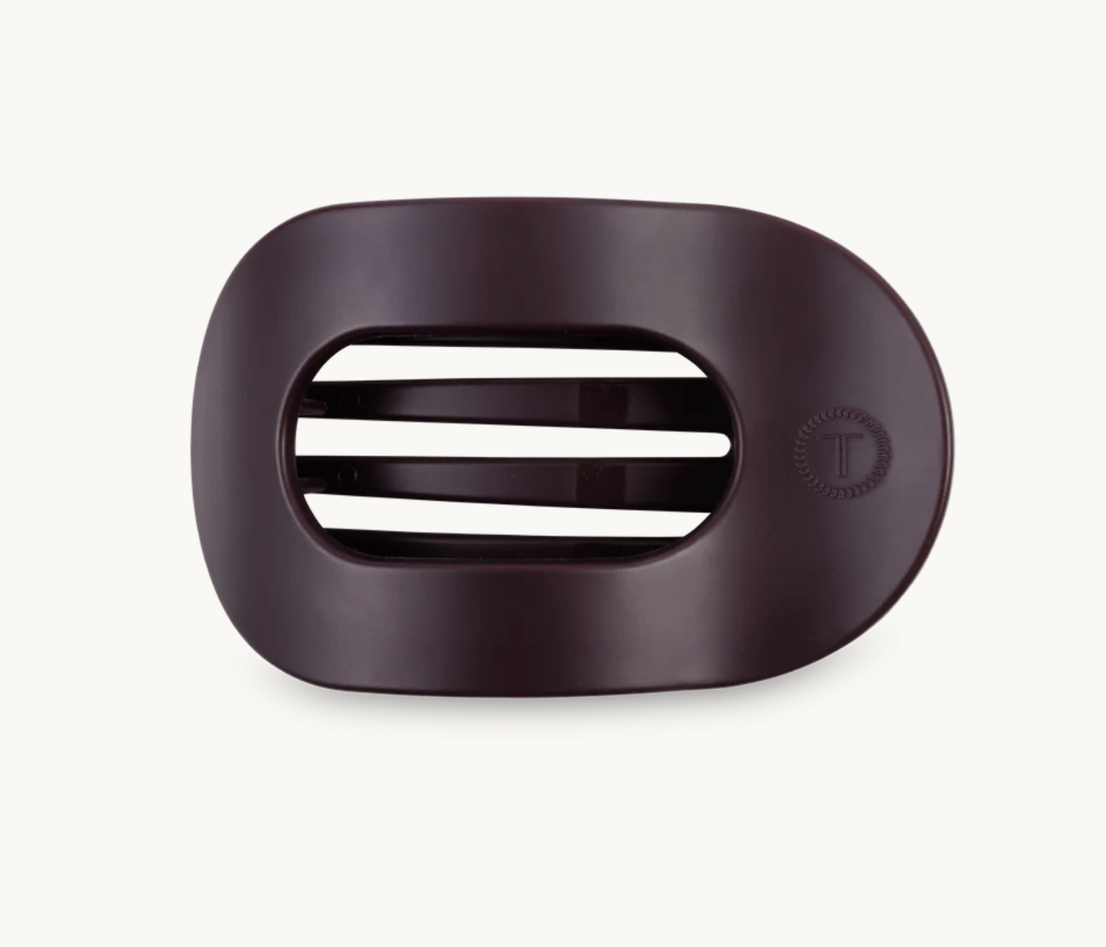 Burgundy Bliss Large Flat Round Hair Clip