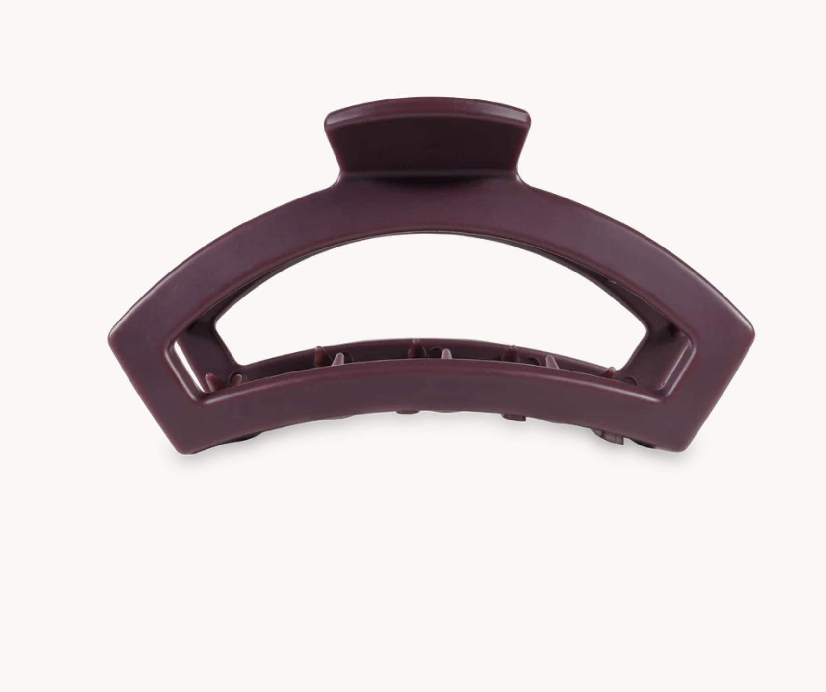 Teleties Open Large Hair Clip-Burgundy Bliss