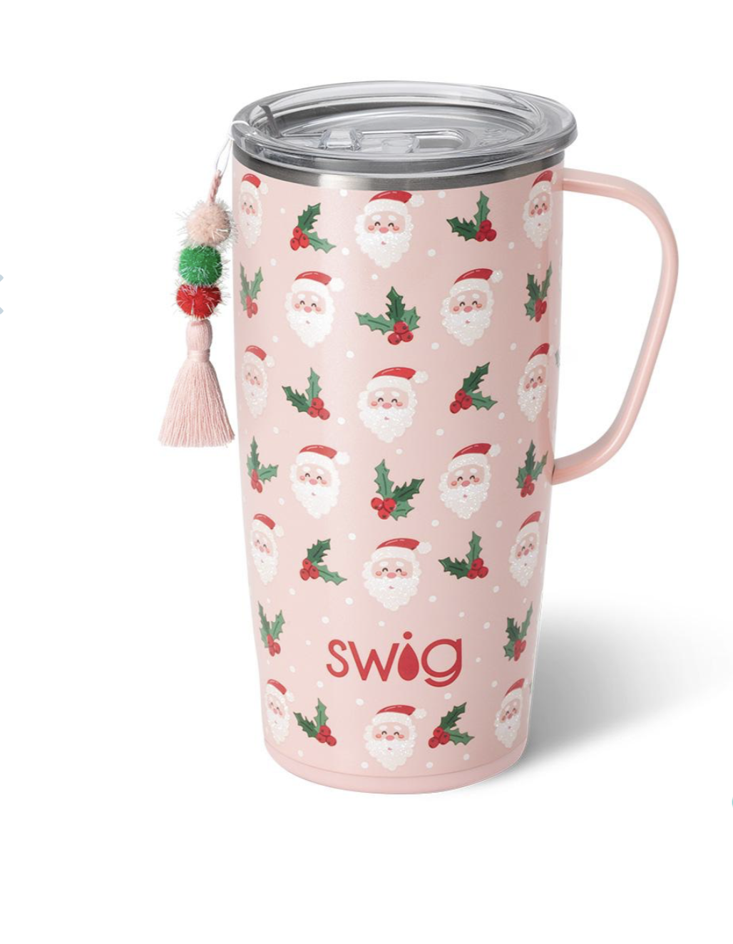 Swig 22oz Travel Mug-Holly Jolly