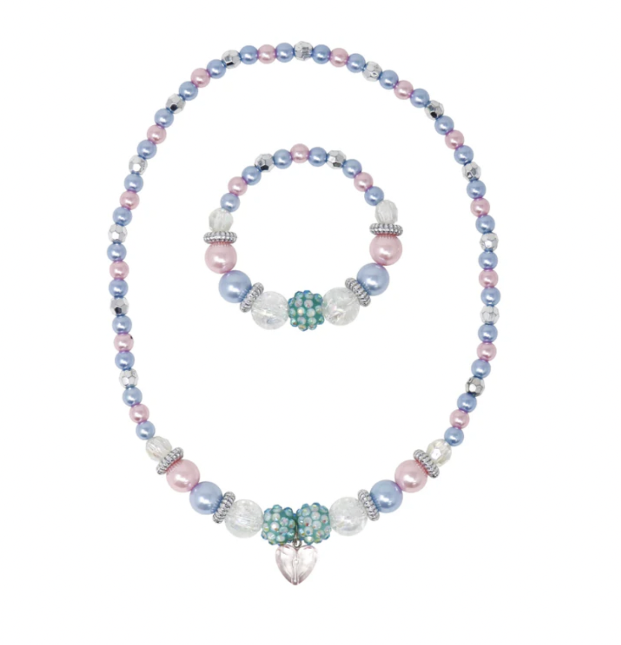 Pink Poppy Blue Ice Princess Stretch Jewelry