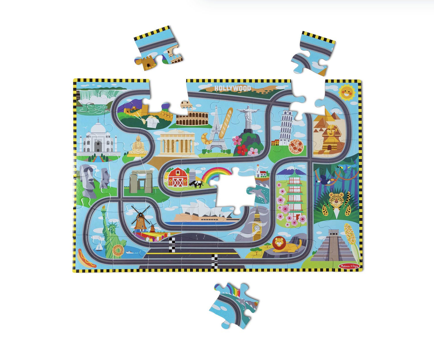 Melissa & Doug Tracks Floor Puzzle