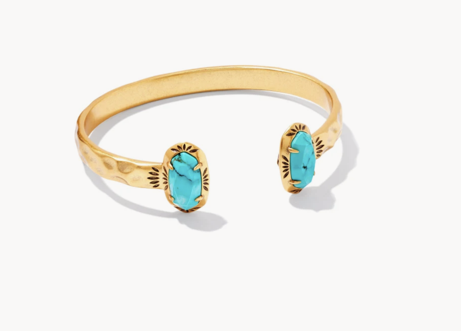 Kendra Scott Elton Bracelet Gold Bronze Turquoise Red Oyster