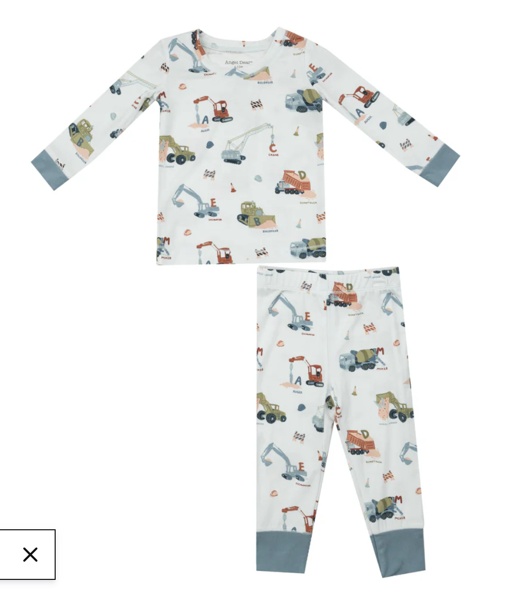 Angel Dear LS Loungewear Construction Alphabet