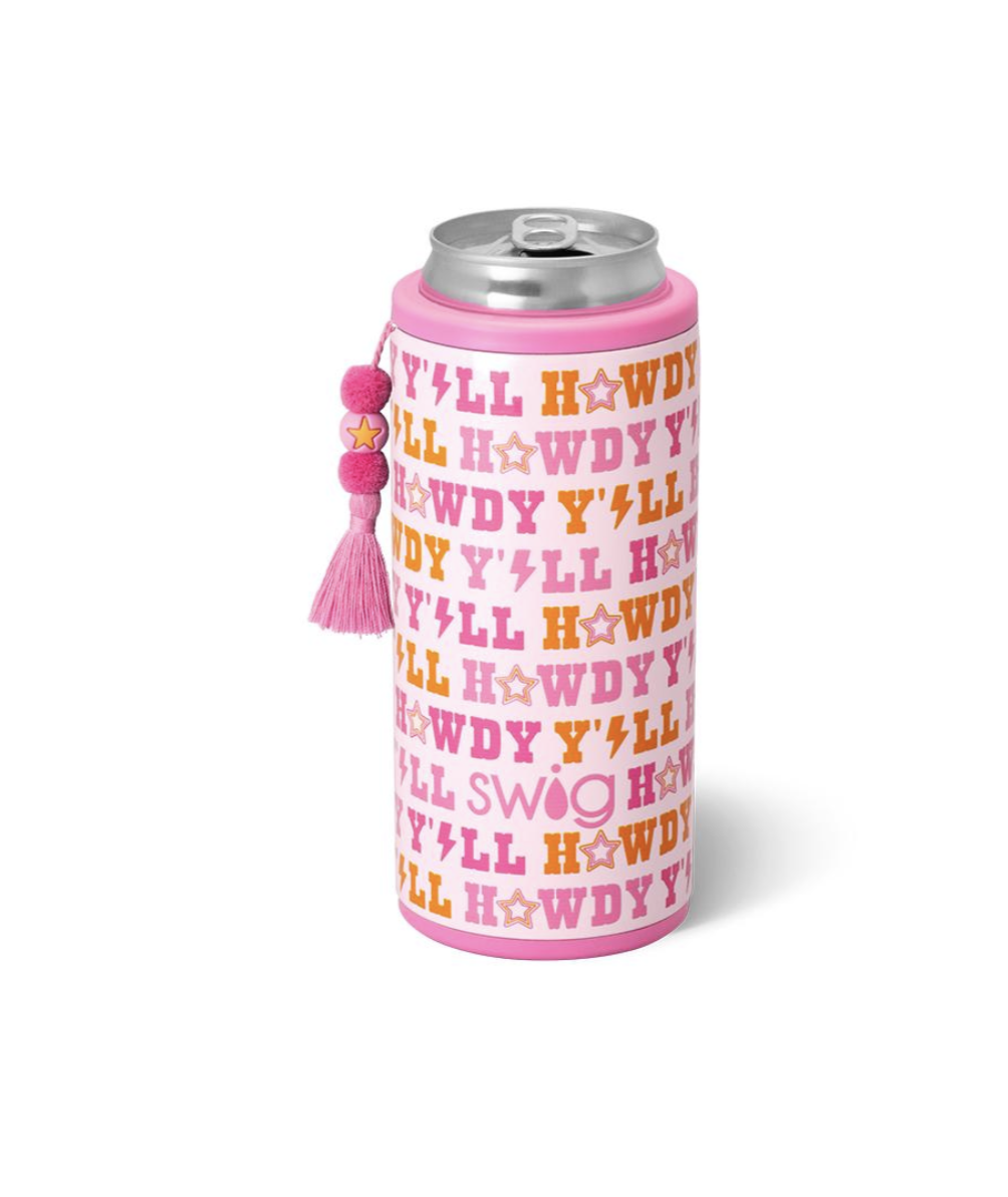 Swig Slim Can Coolie 12oz-Howdy Yall