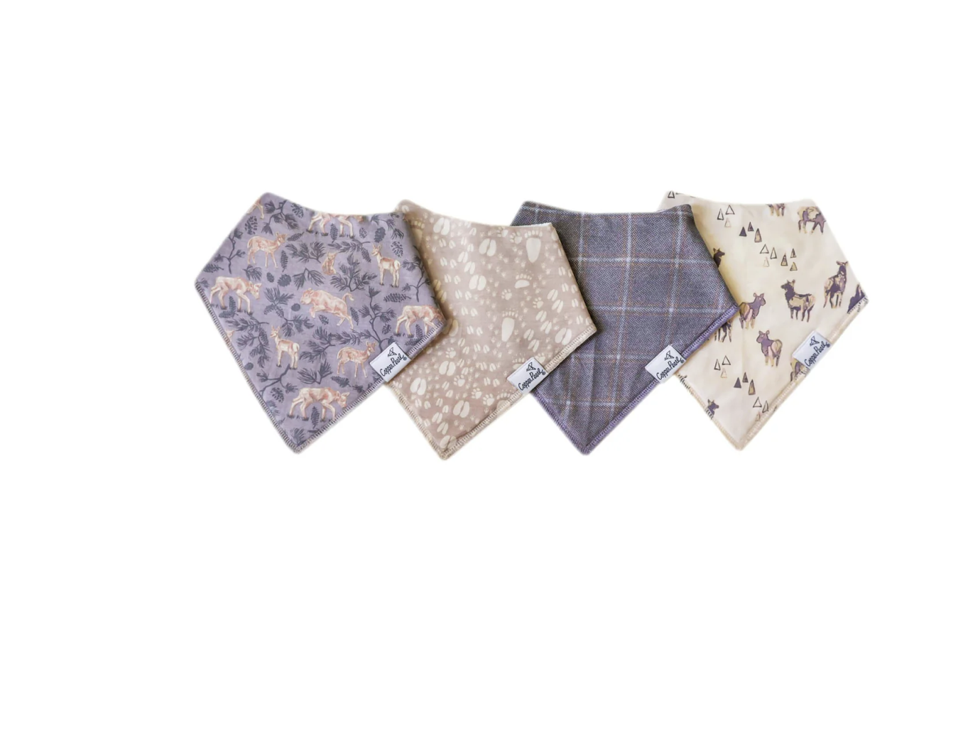 Timber Copper Pearl Baby Bandana Bibs