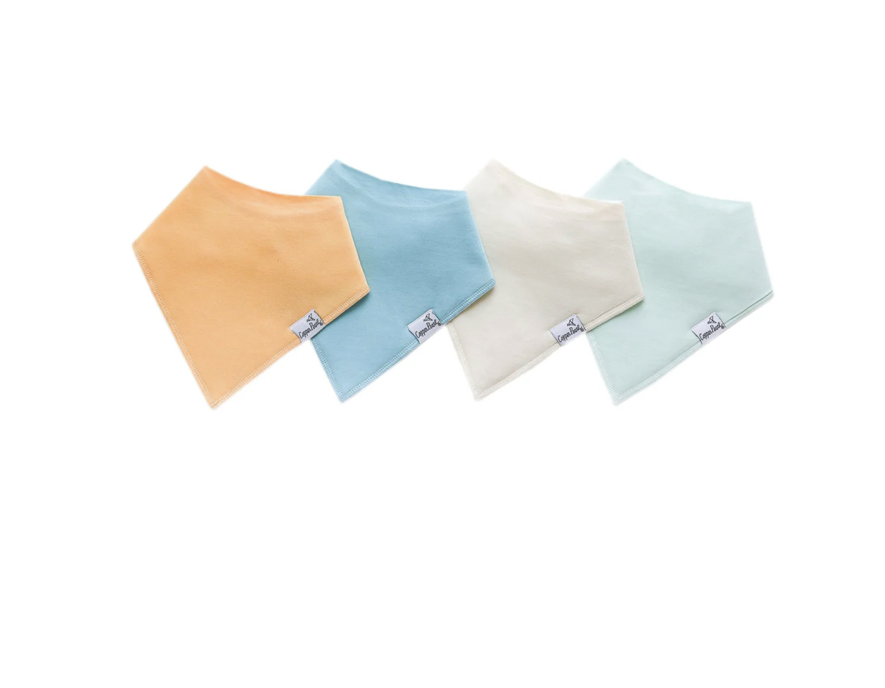 Bennie Copper Pearl Baby Bandana Bibs