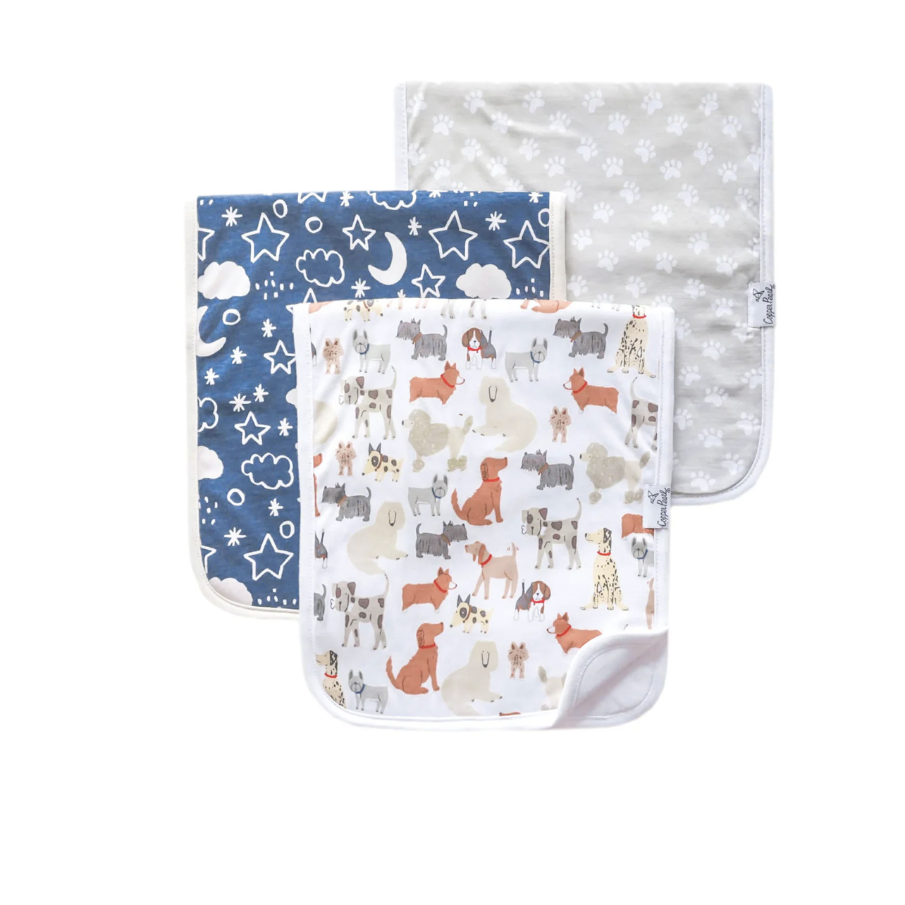 Rufus Copper Pearl Burp Cloth