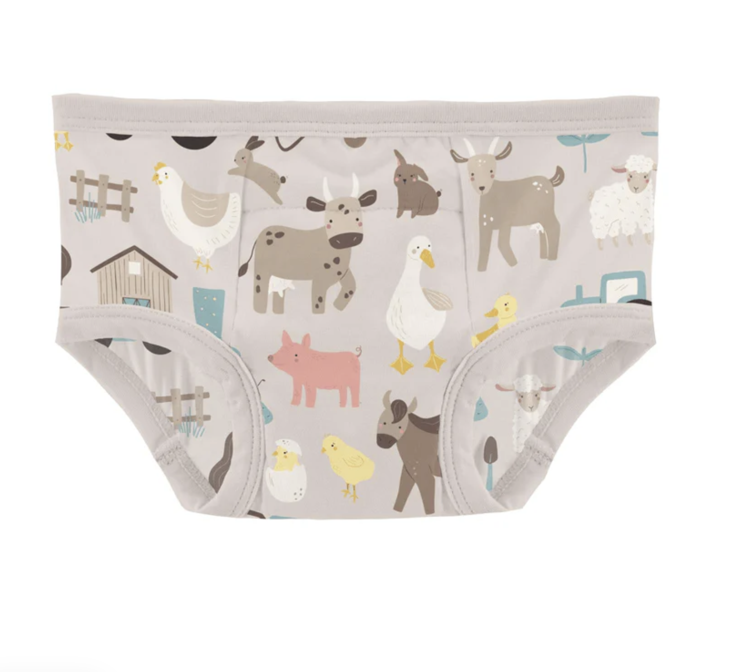 Kickee Training Pants-Latte Morning On The Farm