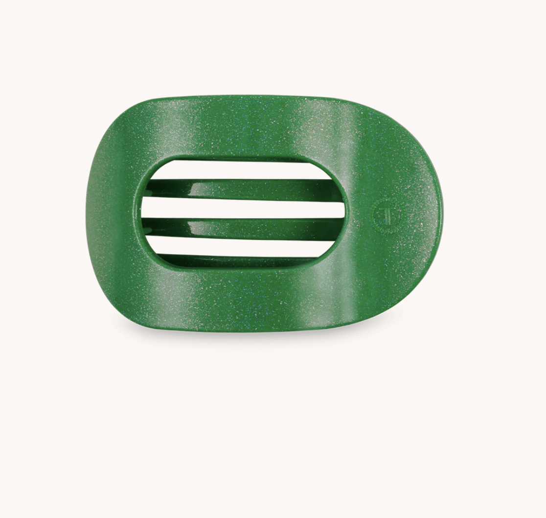 Shamrock Shimmer Small Flat Square Hair Clip