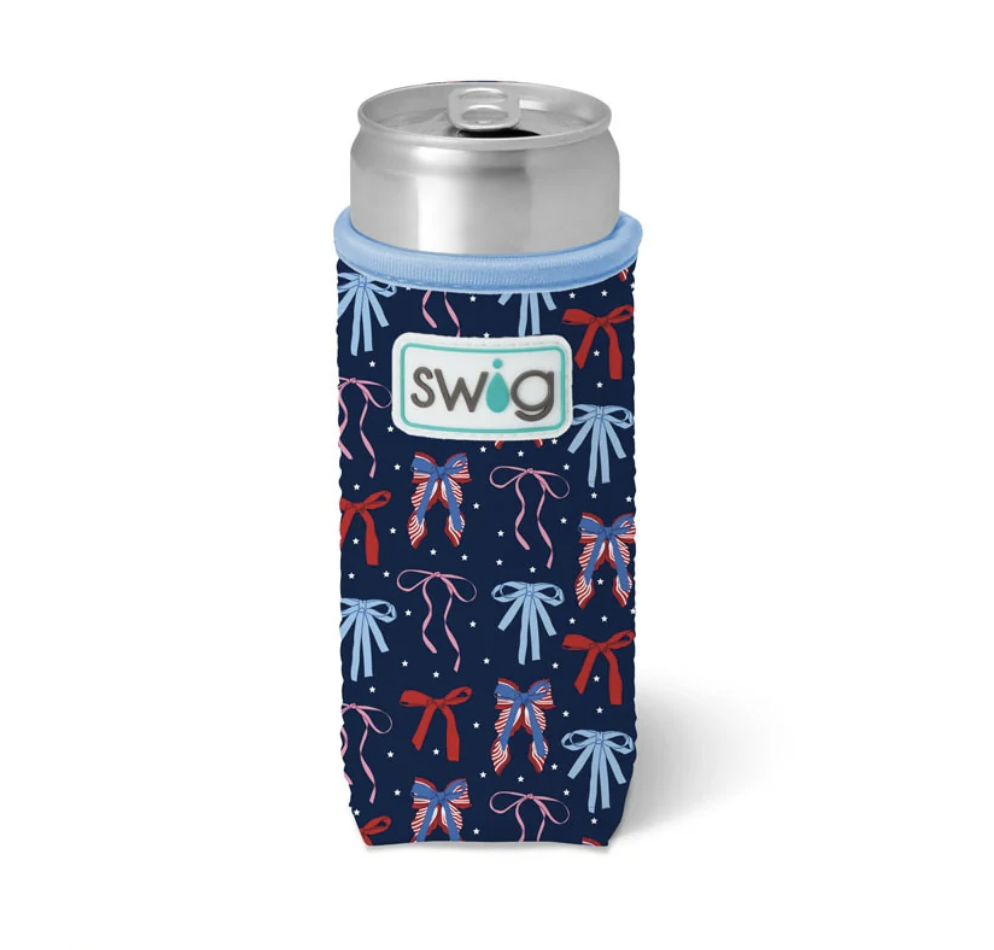 Swig Slim Can Coolie 12oz-Miss Independence