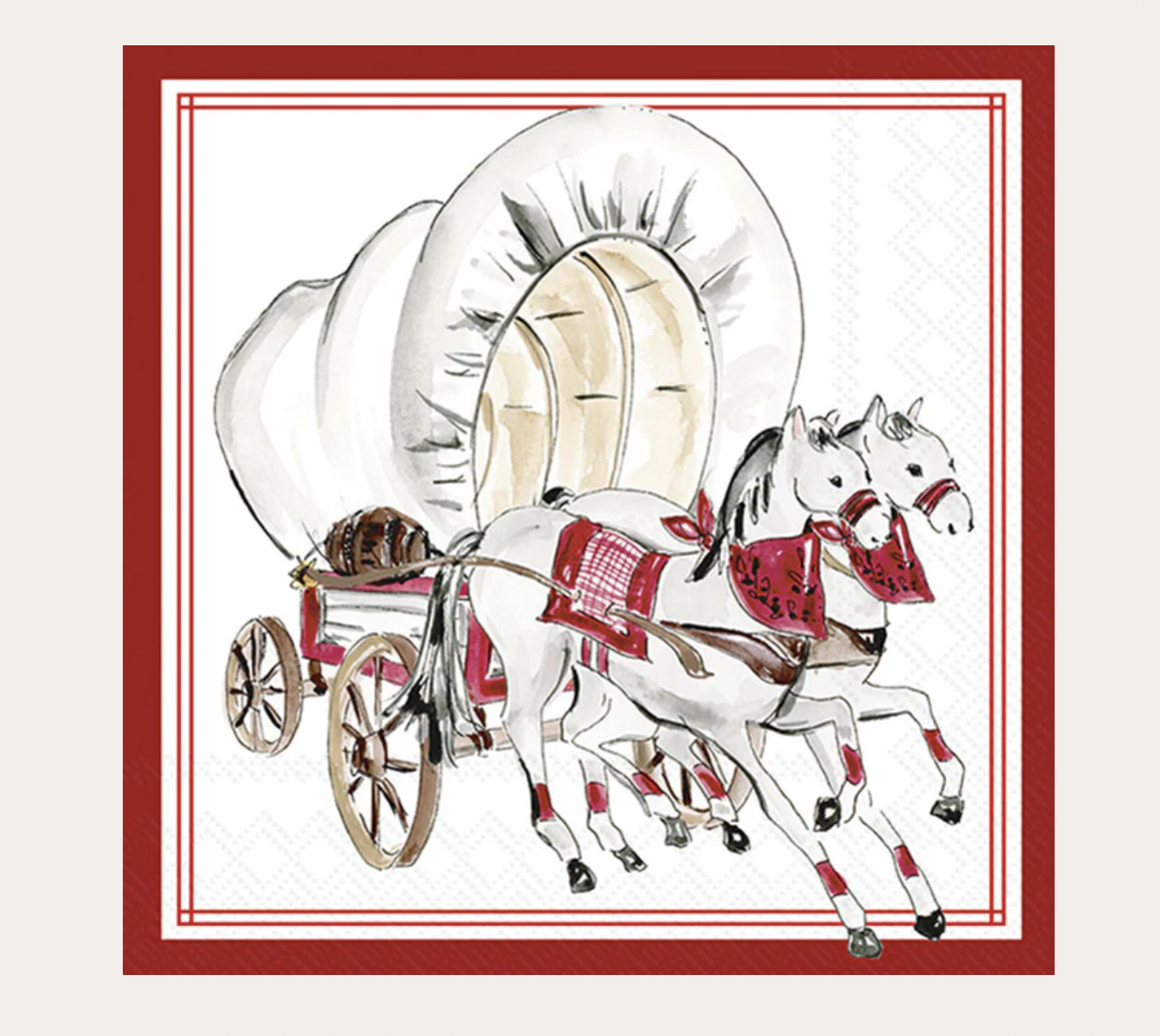 Napkins Cocktail Covered Wagon Hometown Pride