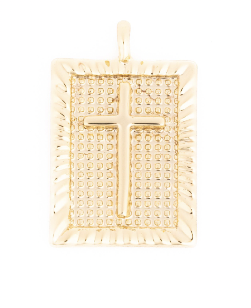 Luxe Charm Cross Tag