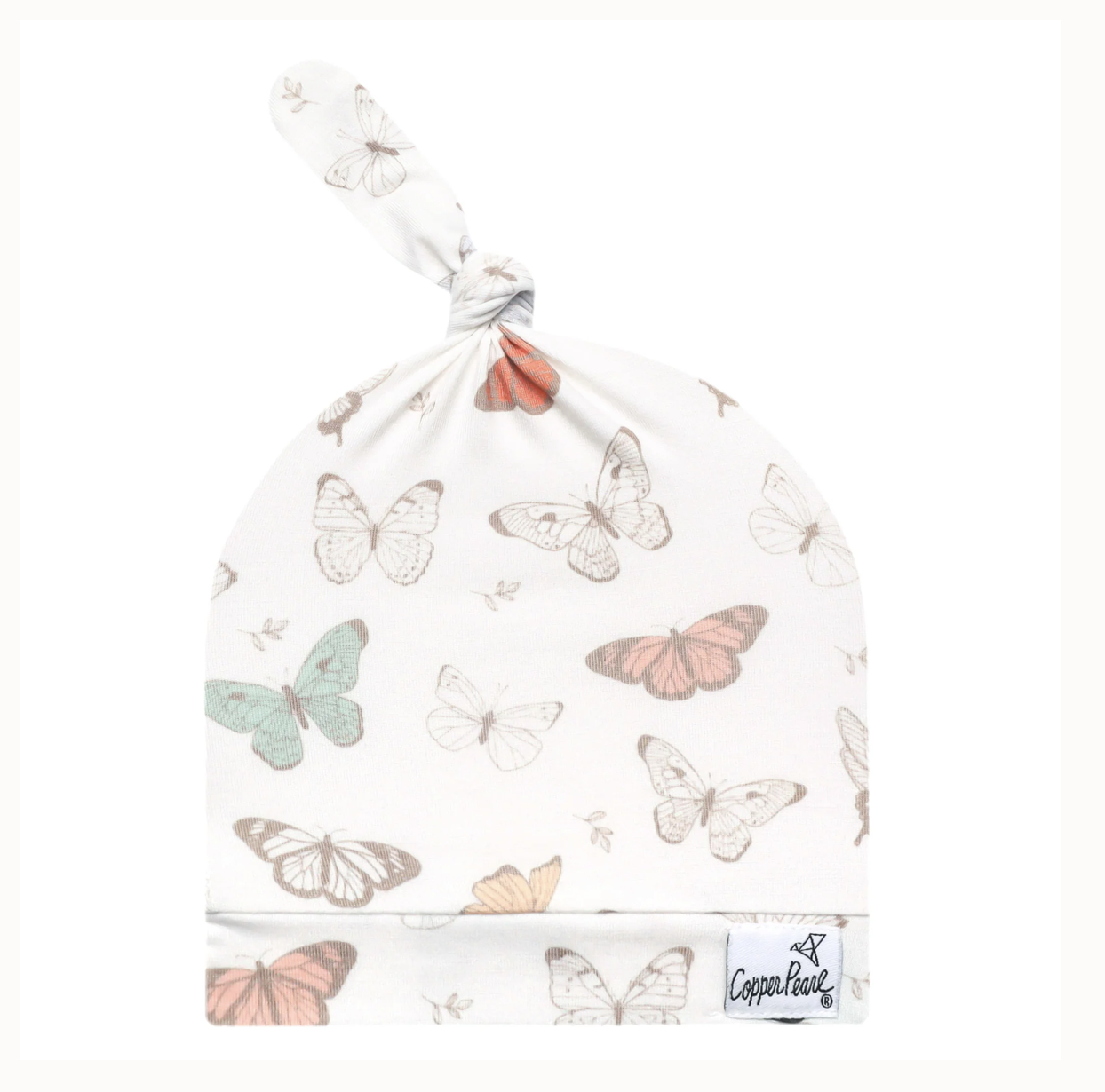 Luna Copper Pearl Top Knot Hat