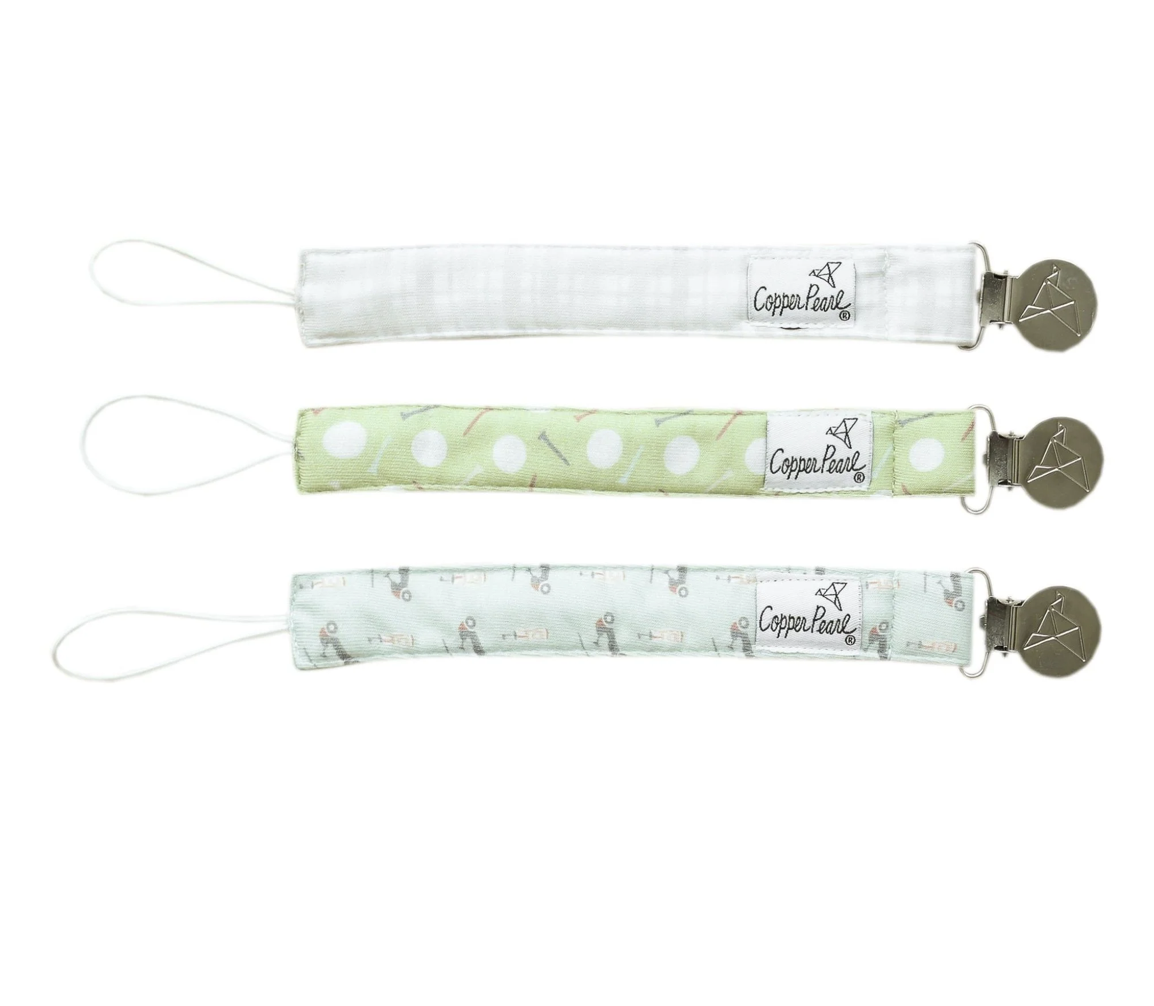 Bogey Copper Pearl Binky Clip Set