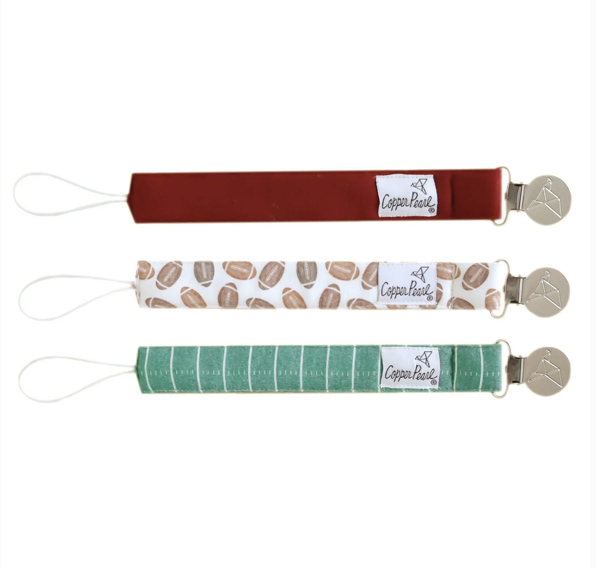 Blitz Copper Pearl Binky Clip Set
