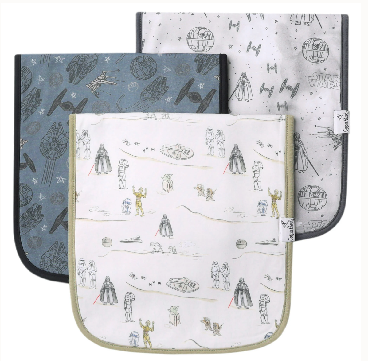 Tatooine Copper Pearl Burp Cloths