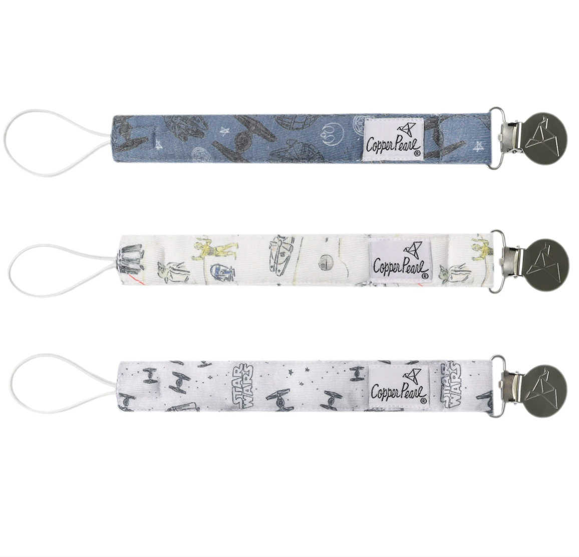 Tatooine Copper Pearl Binky Clip Set