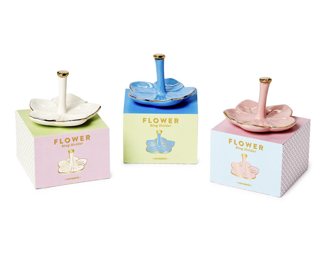 Flower Ceramic Ring Holder