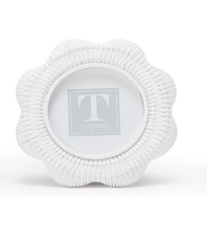 Twos Company 2.5x3.5 Scallop Ratan Weaves