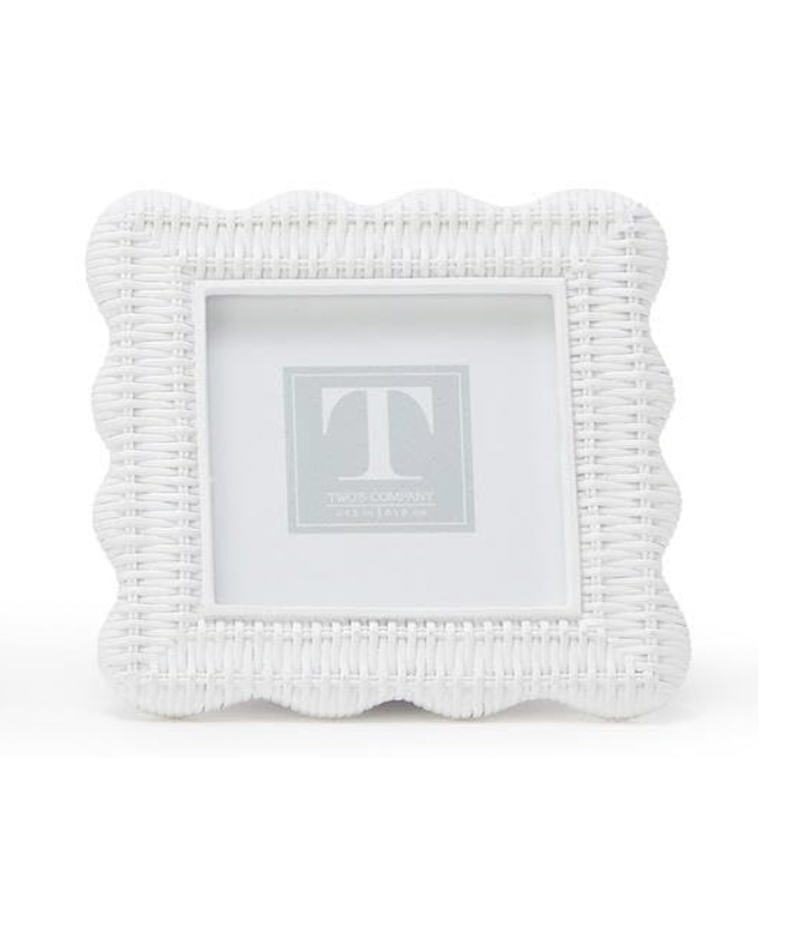 Twos Company 3x3 Scallop Ratan Weaves Square