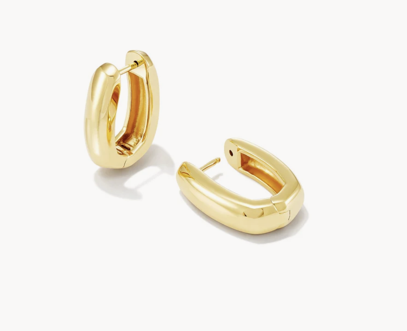 Ellen Wide Huggie Earring 18k Gold
