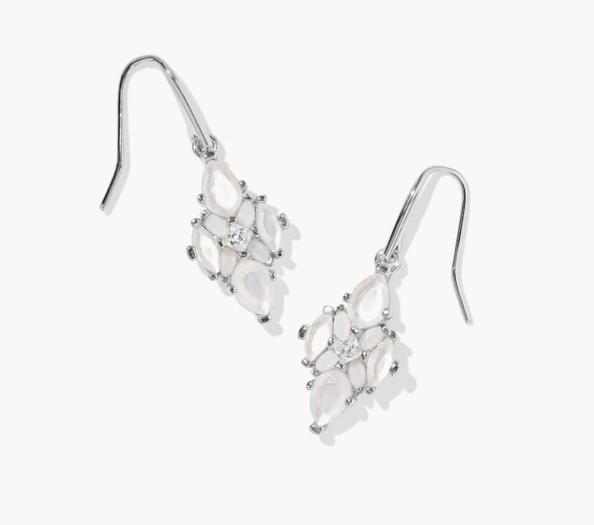 Abbie Crystal Drop Ear Rhod Neutral Mix