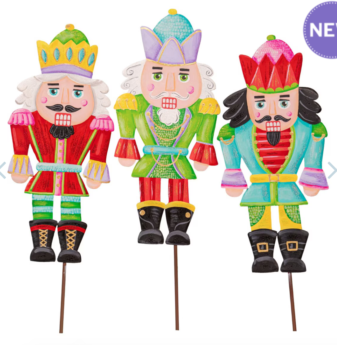 Merry and Bright Nutcrackers Yard Sign