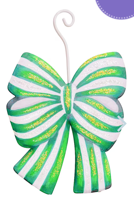 Green Bow Ornaments