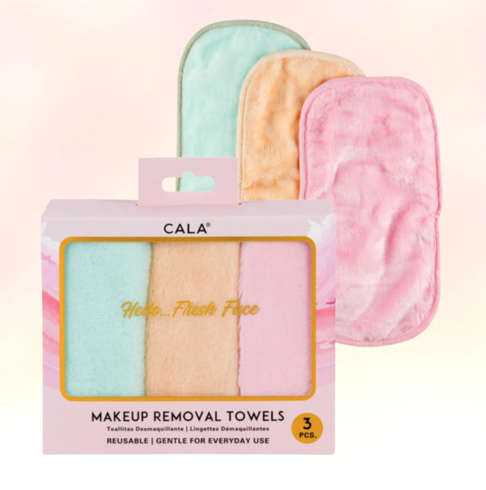 Cala Makeup Cleansing Facial Towels 3pc