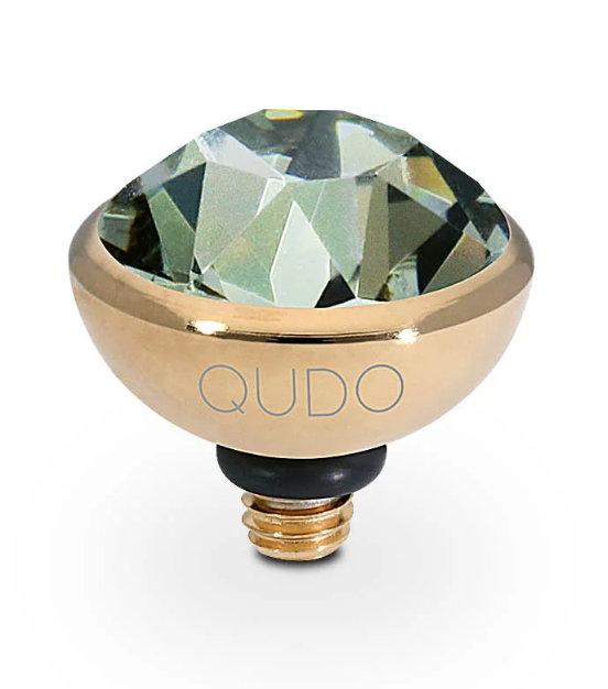 Topper Bottone Gold Black Diamond