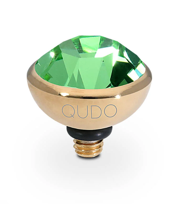 Topper Bottone Gold Peridot
