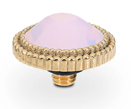 Topper Fabero Flat Gold Rose Opal