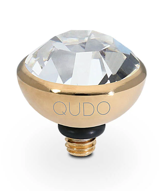 Topper Bottone Gold Crystal