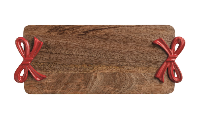 Red Bow Handle Wood Board