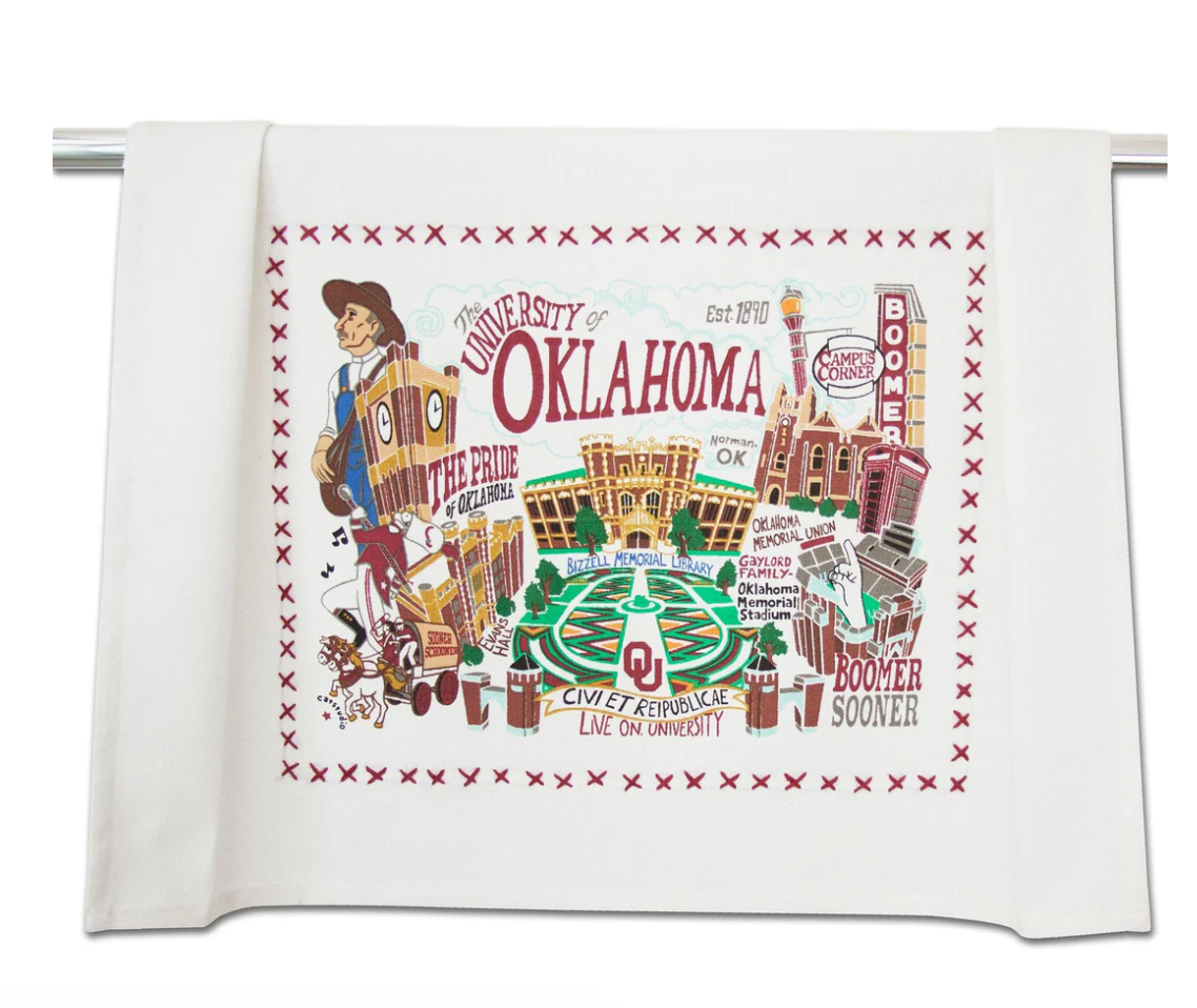 University Of Oklahoma Dish Towel