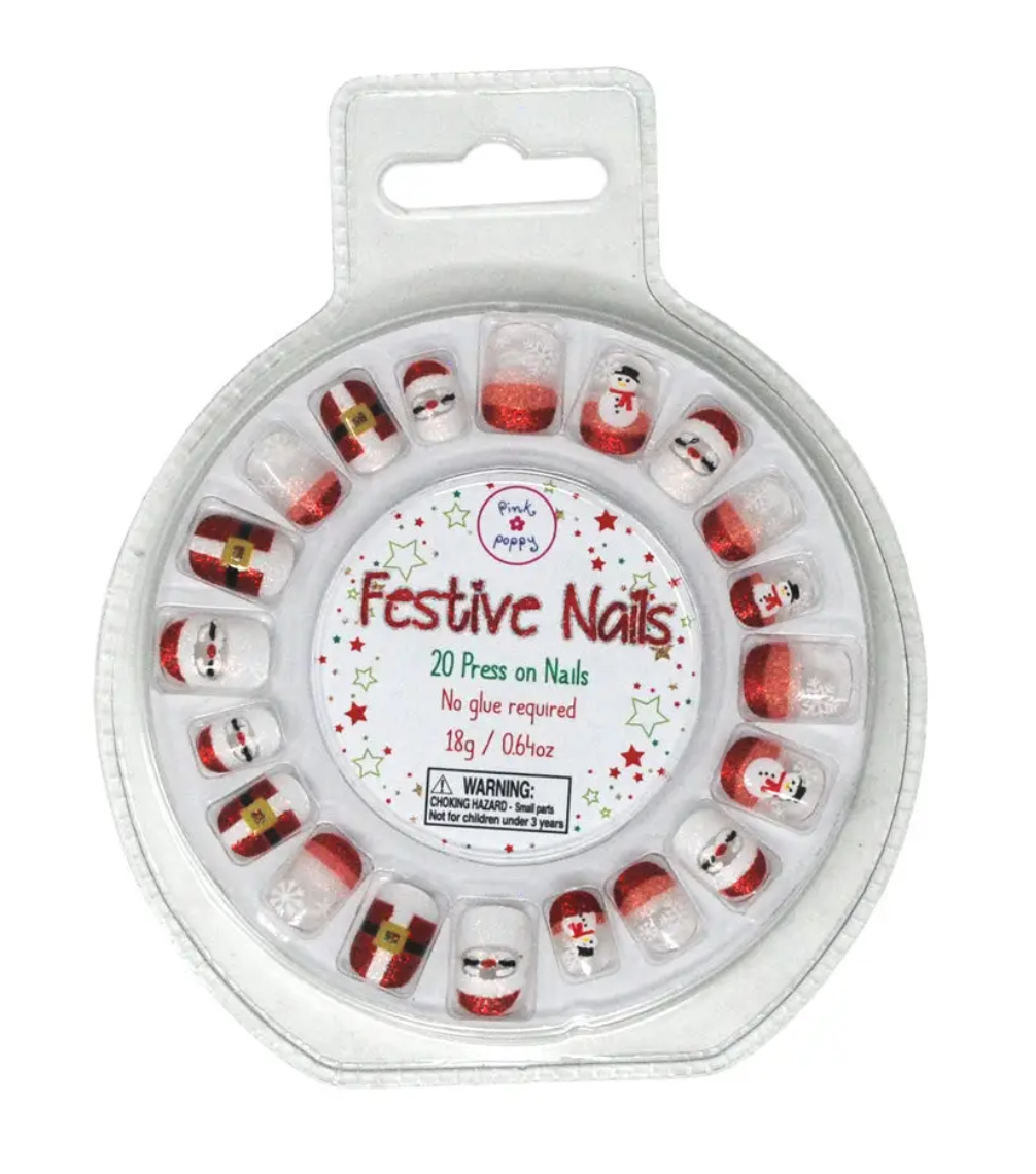 Festive Press On Nails