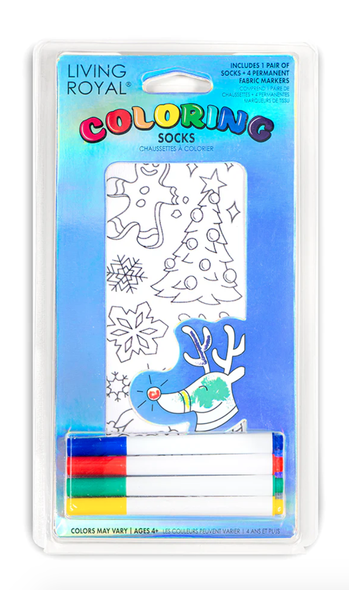 Coloring Christmas Socks