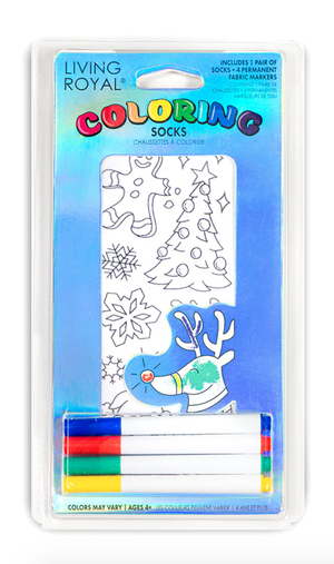 Coloring Christmas Socks