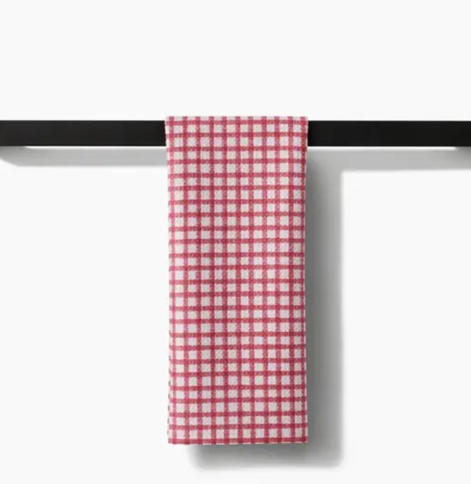 Fireside Plaid Red Tea Towel