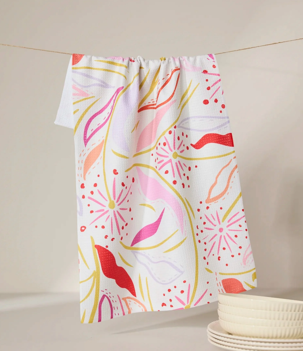 Grand Bloom Kitchen Tea Towel